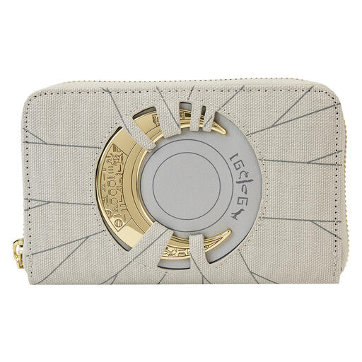 Zip around wallet with the crescent moon symbol of Marvel Studios' Moon Knight